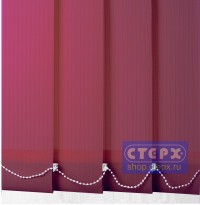Лайн /цвет бордо/ - ламель для вертикальных жалюзи из ткани