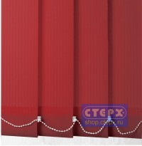 Лайн /цвет красный/ - ламель для вертикальных жалюзи из ткани