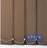 Лайн /цвет коричневый/ - ламель для вертикальных жалюзи из ткани