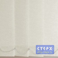 Барокко /цвет белый/ - ламель для вертикальных жалюзи из ткани с хлопком