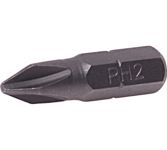 Бита-насадка PH2 Биты РН N2 изготовлены из хромованадиевой стали, имеют высокую твердость поверхности. Используются в качестве сменных насадок при работе с ручным и электроинструментом.