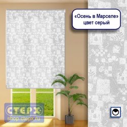 Штора рулонная с цепочным приводом «Макси», коллекция «Осень в Марселе»