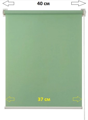 Штора рулонная "Prime Decor", "Лайт", 40 x 172 см, цвет зеленый